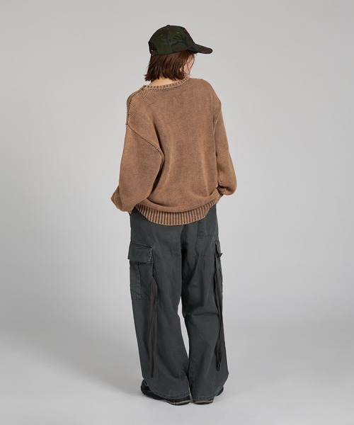 kutir(クティール)の「VINTAGE LIKE DESIGN KNIT/ヴィンテージライクデザインニット(ニット/セーター・メンズ・ブラウン/ブラック/ネイビー/レッド・LARGE/MEDIUM)」の19枚目の写真