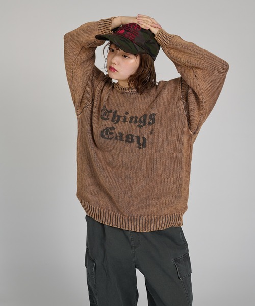 kutir(クティール)の「VINTAGE LIKE DESIGN KNIT/ヴィンテージライクデザインニット(ニット/セーター・メンズ・ブラウン/ブラック/ネイビー/レッド・LARGE/MEDIUM)」の22枚目の写真