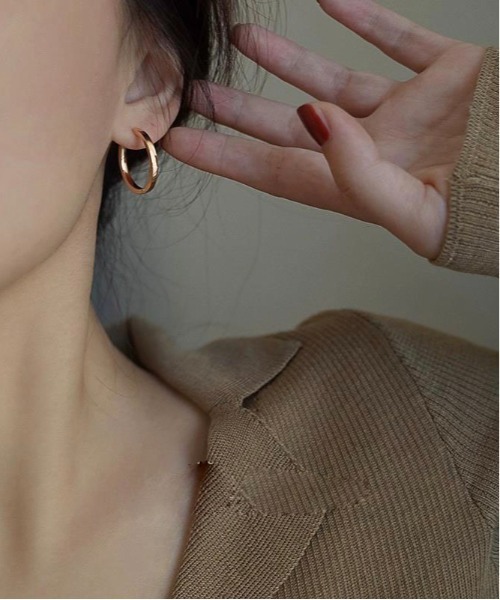 Burner(バーナー)の「【OKUOKU 0909】ミドルフープ ピアス 両耳用 oku-pierce-743484532584-7 Nn【RBTS】(ピアス(両耳用)・レディース・ゴールド/シルバー/ゴールド系・FREE)」の6枚目の写真