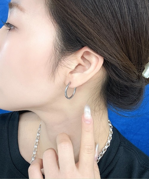 Burner(バーナー)の「【OKUOKU 0909】ミドルフープ ピアス 両耳用 oku-pierce-743484532584-7 Nn【RBTS】(ピアス(両耳用)・レディース・ゴールド/シルバー/ゴールド系・FREE)」の13枚目の写真