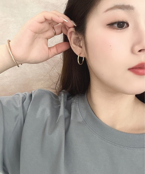 Burner(バーナー)の「【OKUOKU 0909】ミドルフープ ピアス 両耳用 oku-pierce-743484532584-7 Nn【RBTS】(ピアス(両耳用)・レディース・ゴールド/シルバー/ゴールド系・FREE)」の14枚目の写真