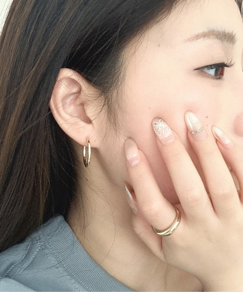 Burner(バーナー)の「【OKUOKU 0909】ミドルフープ ピアス 両耳用 oku-pierce-743484532584-7 Nn【RBTS】(ピアス(両耳用)・レディース・ゴールド/シルバー/ゴールド系・FREE)」の15枚目の写真