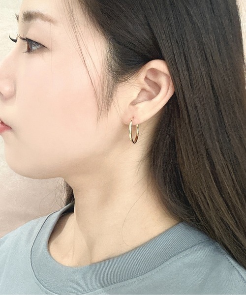 Burner(バーナー)の「【OKUOKU 0909】ミドルフープ ピアス 両耳用 oku-pierce-743484532584-7 Nn【RBTS】(ピアス(両耳用)・レディース・ゴールド/シルバー/ゴールド系・FREE)」の16枚目の写真