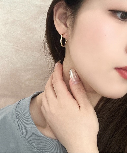 Burner(バーナー)の「【OKUOKU 0909】ミドルフープ ピアス 両耳用 oku-pierce-743484532584-7 Nn【RBTS】(ピアス(両耳用)・レディース・ゴールド/シルバー/ゴールド系・FREE)」の17枚目の写真