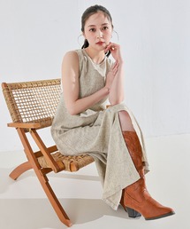 バッククロスアメスリロングワンピース