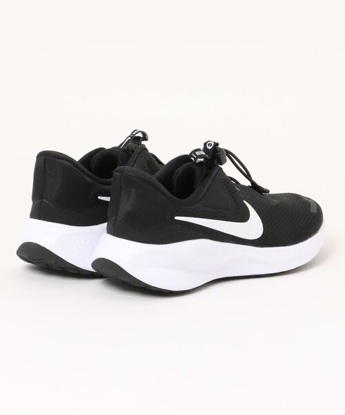 NIKE（ナイキ）の「【NIKE】ナイキ REVOLUTION 7 EASY ON（レボリューション7 イージーオン）FQ4112（スニーカー・メンズ・ブラック×ホワイト・25.5cm/26.0cm/26.5cm/27.0cm/27.5cm/28.0cm/29.0cm/25.0cm）」の2枚目の写真
