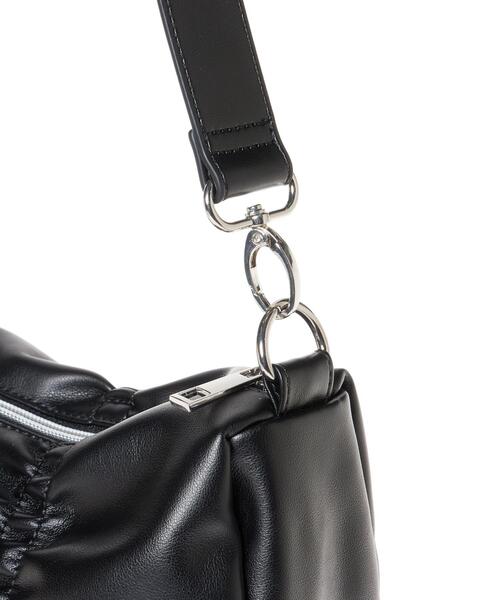 INGNI(イング)の「リボンギャザーショルダーバッグ(ハンドバッグ・レディース・アイボリー/ブラック/シルバー・ONE SIZE)」の8枚目の写真