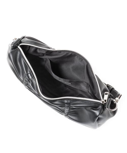 INGNI(イング)の「リボンギャザーショルダーバッグ(ハンドバッグ・レディース・アイボリー/ブラック/シルバー・ONE SIZE)」の9枚目の写真