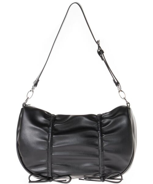 INGNI(イング)の「リボンギャザーショルダーバッグ(ハンドバッグ・レディース・アイボリー/ブラック/シルバー・ONE SIZE)」の17枚目の写真