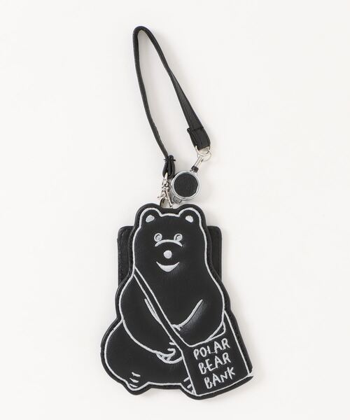 salle de bal（サルデバル）の「POLAR BEAR BANK / ポーラーベアバンク ダイカット刺繍リールパス パスケース PBB 042 MMI（パスケース・レディース・ブラック/グレイッシュベージュ/ピンク/ライトグレー・FREE）」の6枚目の写真
