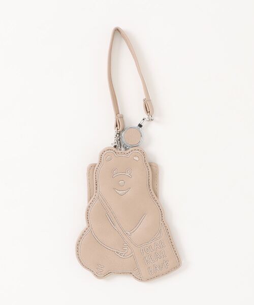 salle de bal（サルデバル）の「POLAR BEAR BANK / ポーラーベアバンク ダイカット刺繍リールパス パスケース PBB 042 MMI（パスケース・レディース・ブラック/グレイッシュベージュ/ピンク/ライトグレー・FREE）」の8枚目の写真