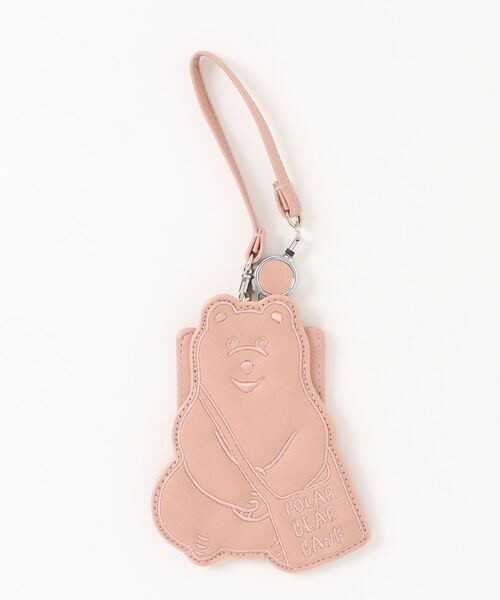 salle de bal（サルデバル）の「POLAR BEAR BANK / ポーラーベアバンク ダイカット刺繍リールパス パスケース PBB 042 MMI（パスケース・レディース・ブラック/グレイッシュベージュ/ピンク/ライトグレー・FREE）」の9枚目の写真
