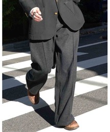 Noen（ノエン）の「ジャージメルトンワイドスラックス【セットアップ対応】（スラックス）」