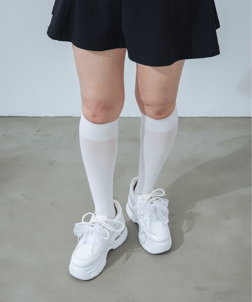 セール】【XS-LLサイズ展開・軽量】厚底レースアップシューズ