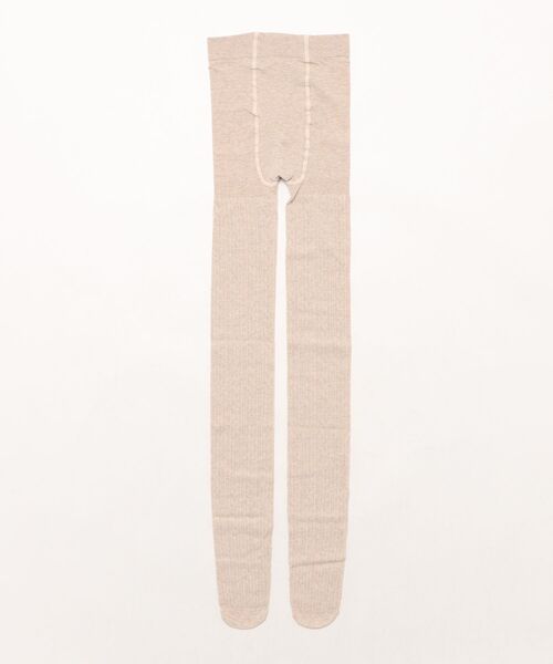 Nia（ニア）の「Nia(ニア)/レースデザイン　コットンタイツ（タイツ/ストッキング・レディース・ホワイト/ブラウン/ベージュ/ピンク/グレー/ダークグレー/パープル/ブラック・FREE）」の19枚目の写真