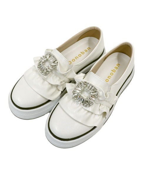 DONOBAN(ドノバン)の「ビジュープラットフォームスニーカー(スニーカー・レディース・ブラック/ホワイト・35/39/38/37/36)」の8枚目の写真