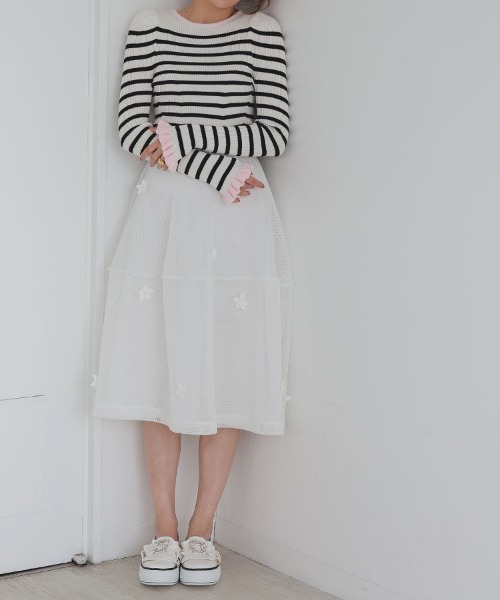 DONOBAN(ドノバン)の「ビジュープラットフォームスニーカー(スニーカー・レディース・ブラック/ホワイト・35/39/38/37/36)」の7枚目の写真