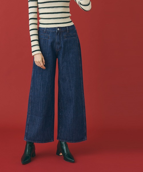 coca（coca）（コカ）の「【WEB限定セール】ワイドデニムパンツ（デニムパンツ・レディース・ブラック/ブルー・S/L/M）」の16枚目の写真