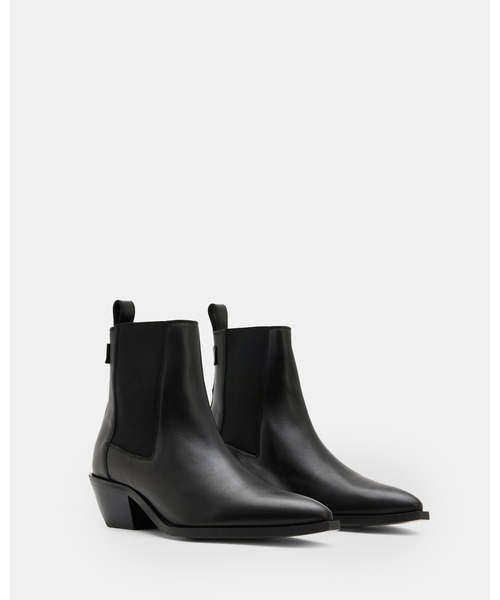 ALLSAINTS（オールセインツ）の「FOX POINTED WESTERN LEATHER BOOTS | FOX ポインテッド ウエスタン レザー ブーツ（ブーツ・レディース・ブラック・UK3/UK4/UK5/UK6）」の3枚目の写真
