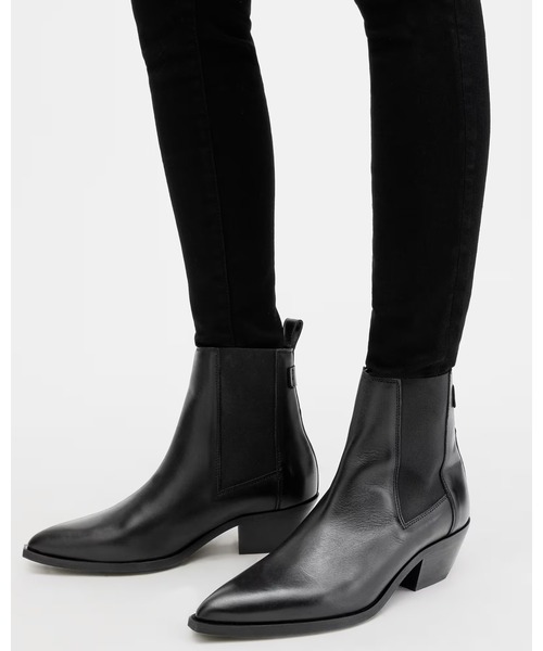 ALLSAINTS(オールセインツ)の「FOX POINTED WESTERN LEATHER BOOTS | FOX ポインテッド ウエスタン レザー ブーツ(ブーツ・レディース・ブラック・UK3/UK4/UK5/UK6)」の16枚目の写真