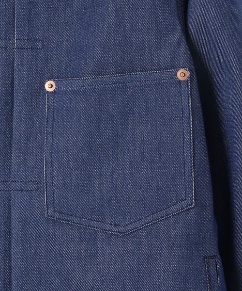 J.PRESS(ジェイプレス)の「【KANEMASA JERSEY】ジャージー デニムジャケット(デニムジャケット・メンズ・ブルー系・LARGE/MEDIUM/SMALL/X-LARGE)」の10枚目の写真