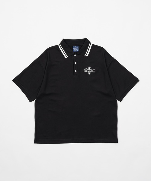希少 レア 美品 イザイア イタリア製 K コーラル 鹿の子 ポロシャツ M 黒 鹿の子ポロ ウィメンズ / Kanoko Polo shirt Women's | ECROF