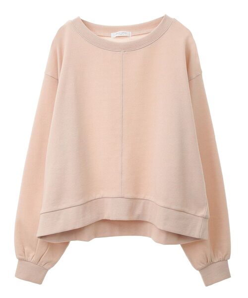 Green Parks(グリーンパークス)の「ショート丈ラメ裏毛ボートネックプルオーバー(スウェット・レディース・アイボリー/グリーン/グレー/イエロー/オレンジ・FREE)」の13枚目の写真