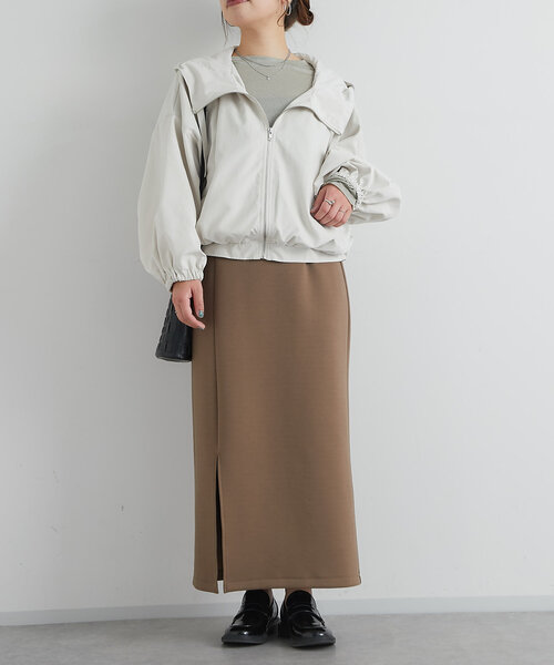 un dix cors（アンディコール）の「フード付きショートマンパ（マウンテンパーカー・レディース・アイボリー/カーキ/ブラック・FREE）」の9枚目の写真