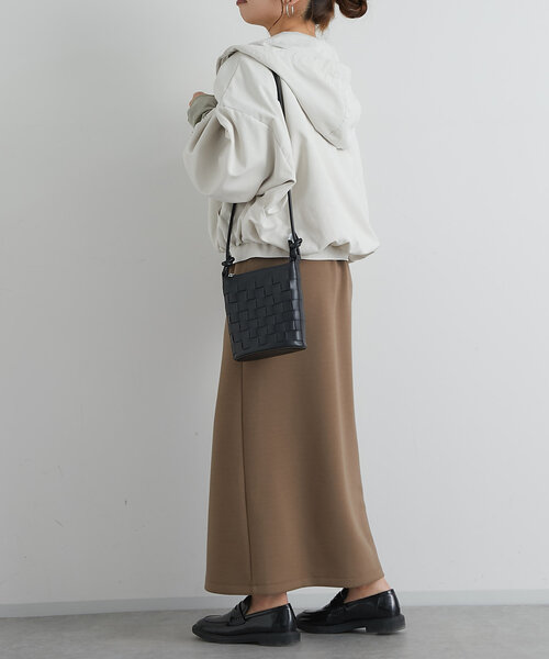 un dix cors（アンディコール）の「フード付きショートマンパ（マウンテンパーカー・レディース・アイボリー/カーキ/ブラック・FREE）」の10枚目の写真