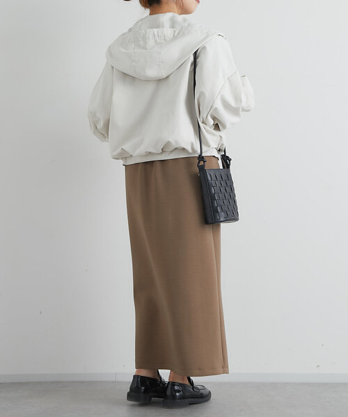 un dix cors（アンディコール）の「フード付きショートマンパ（マウンテンパーカー・レディース・アイボリー/カーキ/ブラック・FREE）」の11枚目の写真