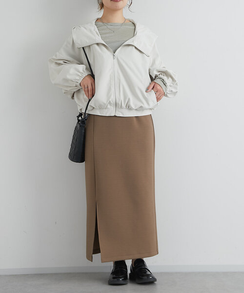 un dix cors（アンディコール）の「フード付きショートマンパ（マウンテンパーカー・レディース・アイボリー/カーキ/ブラック・FREE）」の12枚目の写真