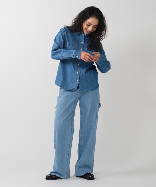 Levi's(リーバイス)の「Levi's/リーバイス BLUETAB(TM) カーペンターパンツ ライトインディゴ(デニムパンツ・レディース・インディゴブルー・28inch/27inch/26inch/25inch/24inch/23inch)」の5枚目の写真