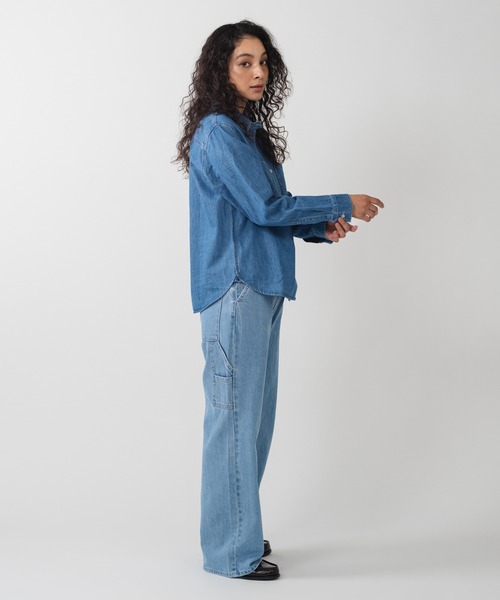 Levi's(リーバイス)の「Levi's/リーバイス BLUETAB(TM) カーペンターパンツ ライトインディゴ(デニムパンツ・レディース・インディゴブルー・28inch/27inch/26inch/25inch/24inch/23inch)」の6枚目の写真