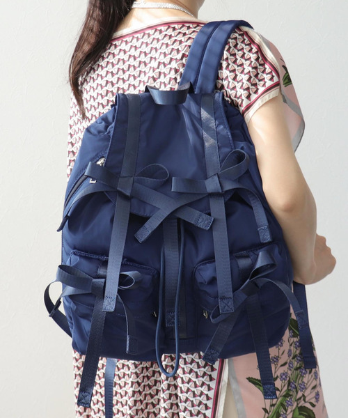 Casselini(キャセリーニ)の「【Casselini】リボンバックパック @(バックパック/リュック・レディース・ブラック/カーキ/ブルー・FREE)」の3枚目の写真