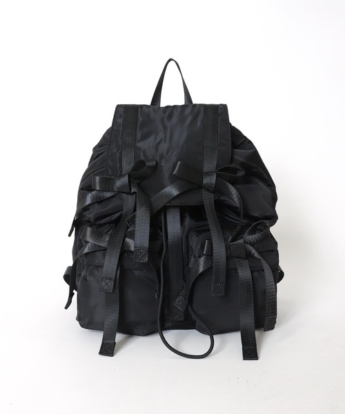 Casselini(キャセリーニ)の「【Casselini】リボンバックパック @(バックパック/リュック・レディース・ブラック/カーキ/ブルー・FREE)」の7枚目の写真