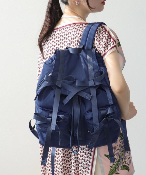 Casselini(キャセリーニ)の「【Casselini】リボンバックパック @(バックパック/リュック・レディース・ブラック/カーキ/ブルー・FREE)」の19枚目の写真