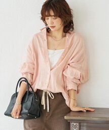 RIVE DROITE | 予約【一枚でも羽織でも活躍！】リネンワイドシャツ(シャツ/ブラウス)