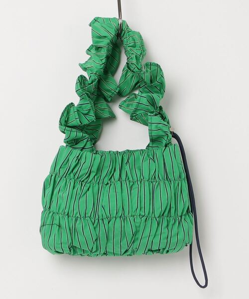 OUTDOOR PRODUCTS(アウトドアプロダクツ)の「(OUTDOOR PRODUCTS)STRIPE FRILL SHOULDER(ショルダーバッグ・レディース・グリーン/ブラック・ONE SIZE)」の16枚目の写真