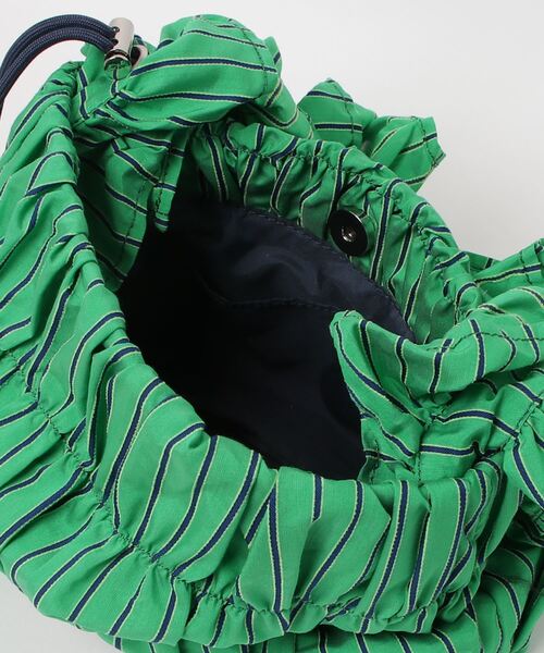 OUTDOOR PRODUCTS(アウトドアプロダクツ)の「(OUTDOOR PRODUCTS)STRIPE FRILL SHOULDER(ショルダーバッグ・レディース・グリーン/ブラック・ONE SIZE)」の18枚目の写真