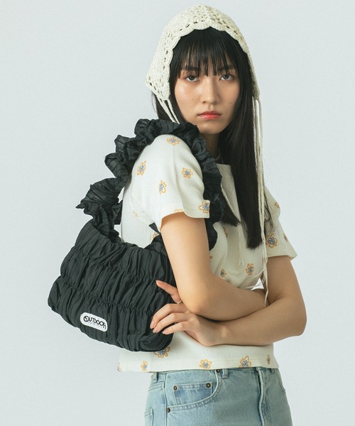 OUTDOOR PRODUCTS(アウトドアプロダクツ)の「(OUTDOOR PRODUCTS)STRIPE FRILL SHOULDER(ショルダーバッグ・レディース・グリーン/ブラック・ONE SIZE)」の15枚目の写真