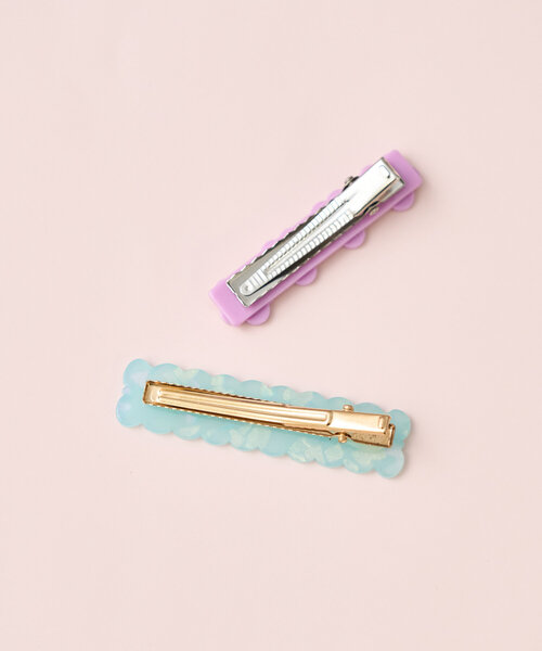 BIRTHDAY BAR(バースデイバー)の「KIDS HAIR PIN フラワーともくもく(ヘアピン・レディース・パープル/ホワイト・0)」の9枚目の写真