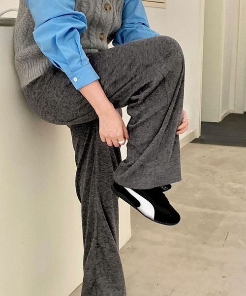 Kuroba（クロバ）の「イージーセミワイドパンツ（その他パンツ・レディース・グレー/ダークグレー/ライトベージュ/ブラック・M/L）」の13枚目の写真