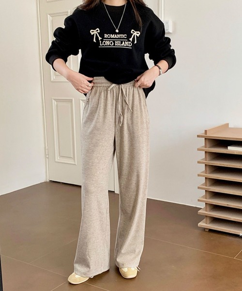 Kuroba（クロバ）の「イージーセミワイドパンツ（その他パンツ・レディース・グレー/ダークグレー/ライトベージュ/ブラック・M/L）」の20枚目の写真