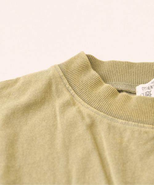 CUBE SUGAR（キューブシュガー）の「パウダー加工異素材切替裾ドロストプルオーバー（Tシャツ/カットソー・レディース・マルチ/スミクロ/サックスブルー/カーキ/レッド・M）」の18枚目の写真