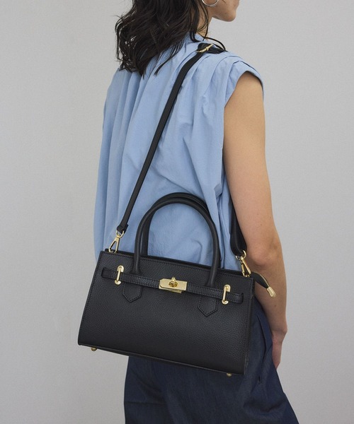 AULENTTI(オウレンティ)の「【AULENTTI(オーレンティ)】TOTE BAG SMALL(トートバッグ・レディース・ブラック/ダークブラウン・FREE)」の7枚目の写真