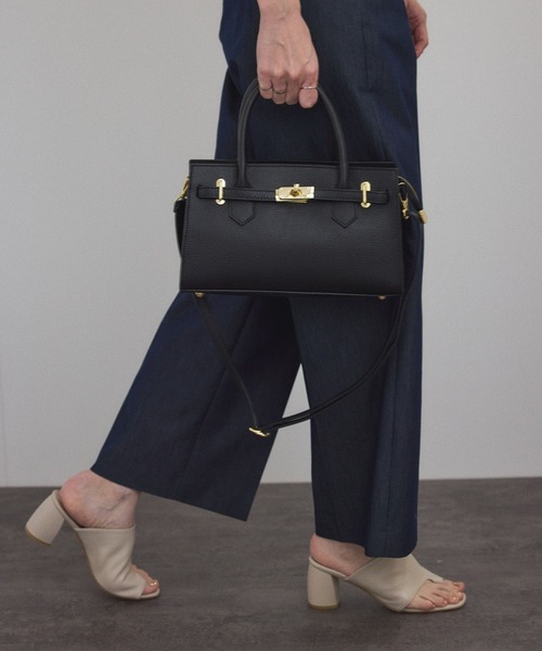 AULENTTI(オウレンティ)の「【AULENTTI(オーレンティ)】TOTE BAG SMALL(トートバッグ・レディース・ブラック/ダークブラウン・FREE)」の13枚目の写真