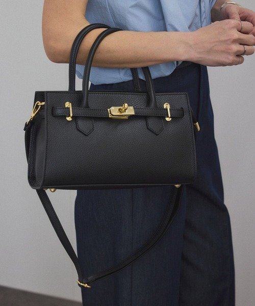 AULENTTI(オウレンティ)の「【AULENTTI(オーレンティ)】TOTE BAG SMALL(トートバッグ・レディース・ブラック/ダークブラウン・FREE)」の14枚目の写真