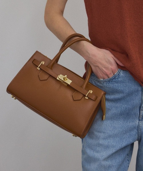 AULENTTI(オウレンティ)の「【AULENTTI(オーレンティ)】TOTE BAG SMALL(トートバッグ・レディース・ブラック/ダークブラウン・FREE)」の15枚目の写真