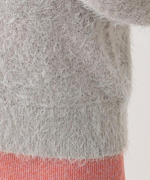 DRESKIP（ドレスキップ）の「【S-LL】ラメフェザー柄編みカーディガン（カーディガン/ボレロ・レディース・ライトベージュ/サックスブルー/ベージュ・04/03/02/01）」の21枚目の写真