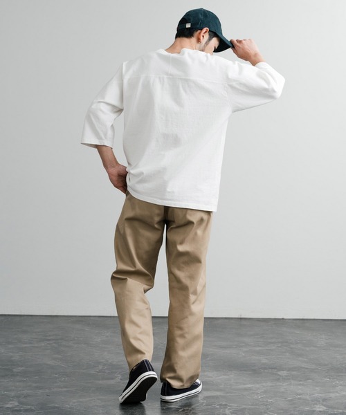 Rocky Monroe（ロッキーモンロー）の「ワイドツイストチノトラウザー（チノパンツ・メンズ・ベージュ/ブラック/ネイビー/モスグリーン・マルチサイズ）」の12枚目の写真